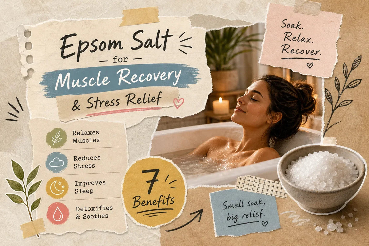 7 Evidence-Backed Benefits of Epsom Salt For Muscle Recovery and Stress Relief
