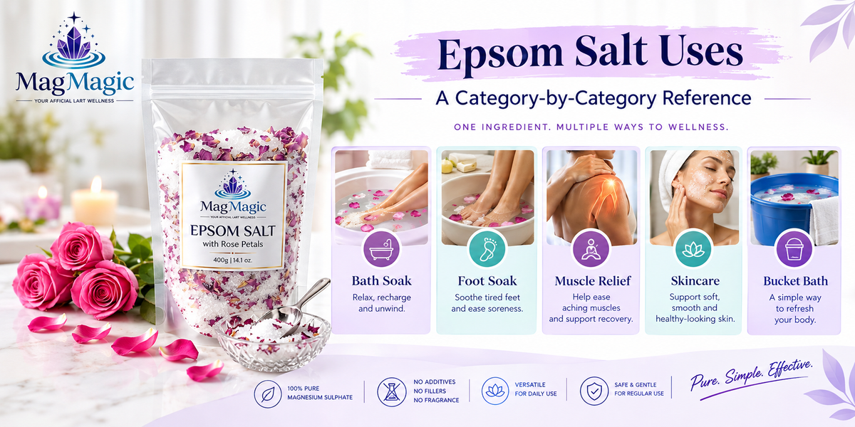Epsom Salt Wellness Uses