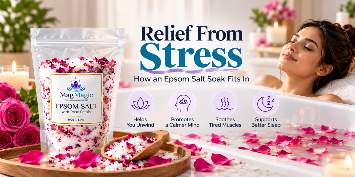 Epsom salt bath and foot soak