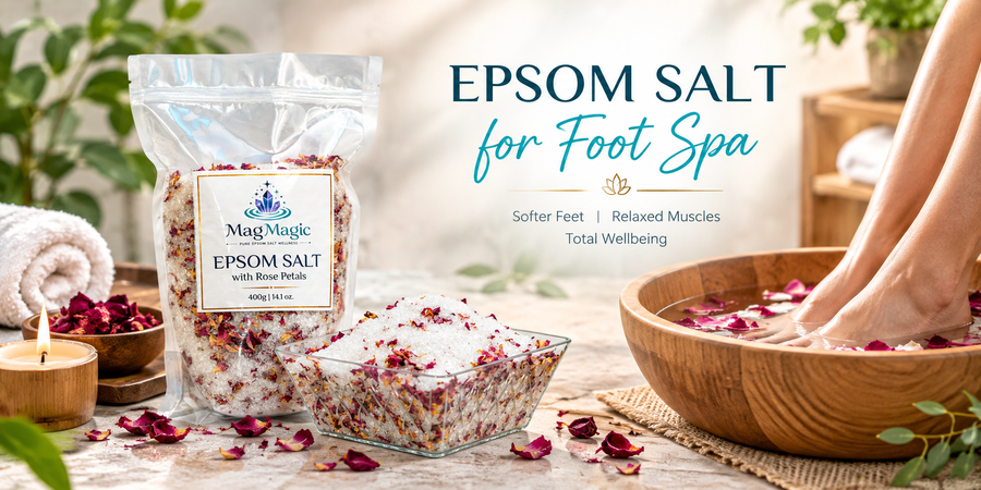 Rose Petal Epsom Salt Foot Spa