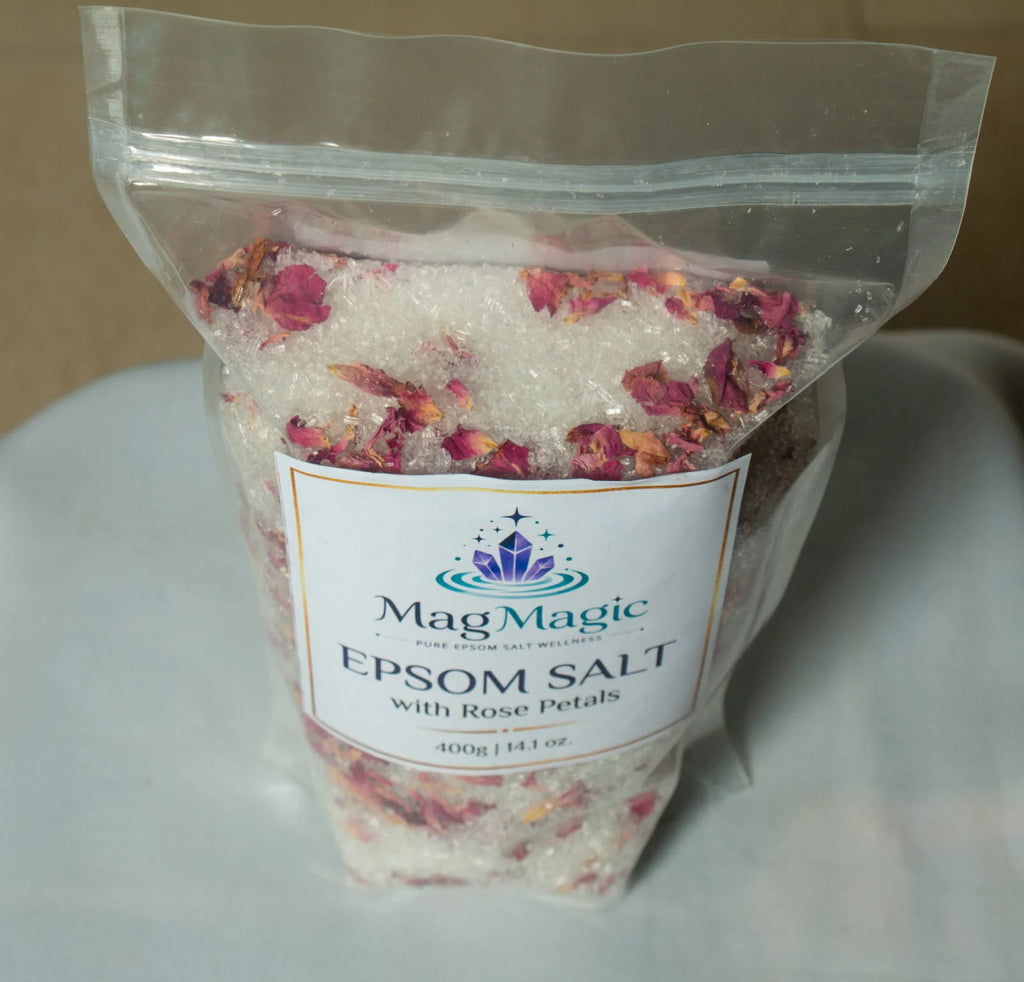 Epsom Salt With Rose Petals