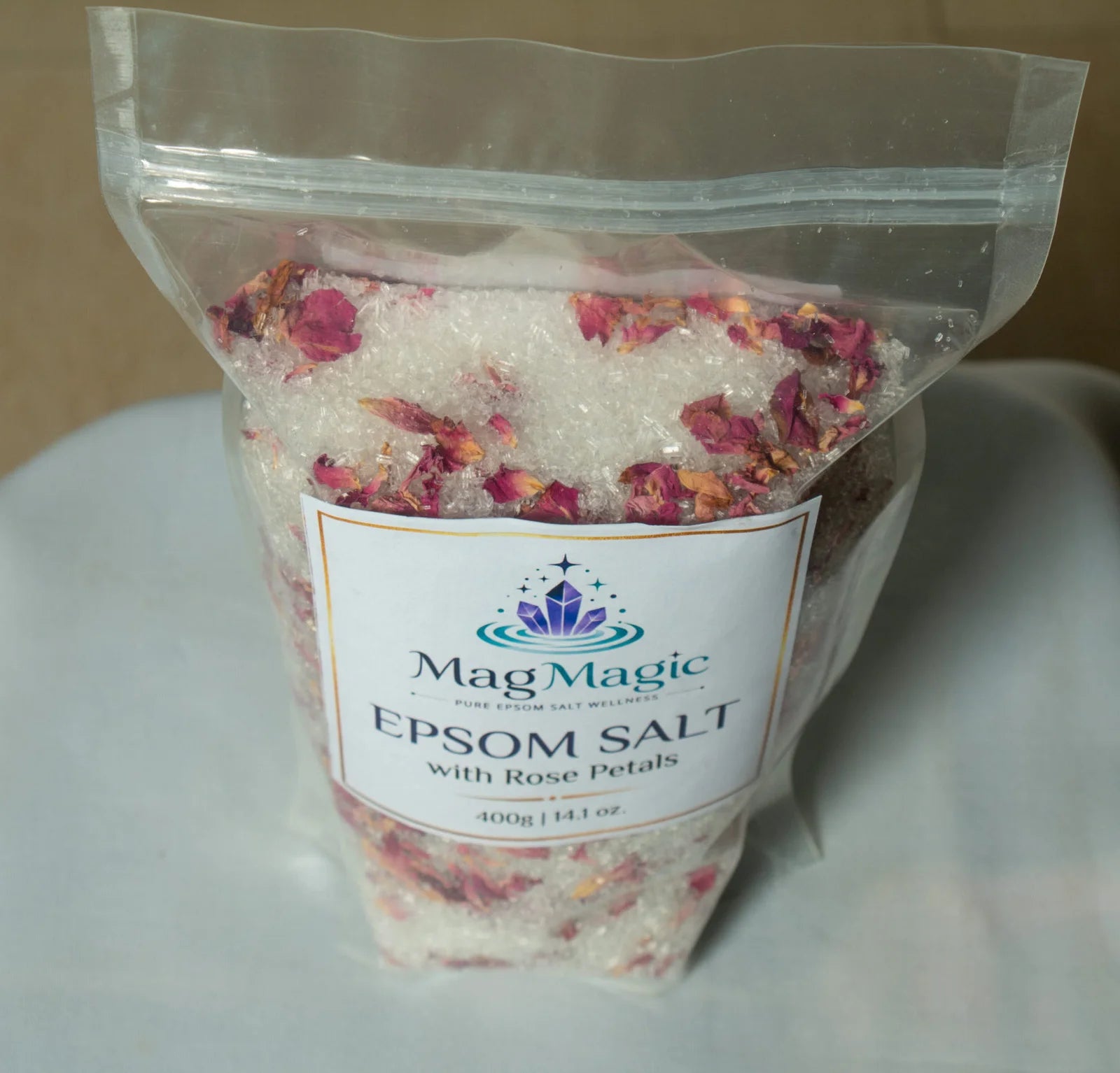 Epsom Salt With Rose Petals