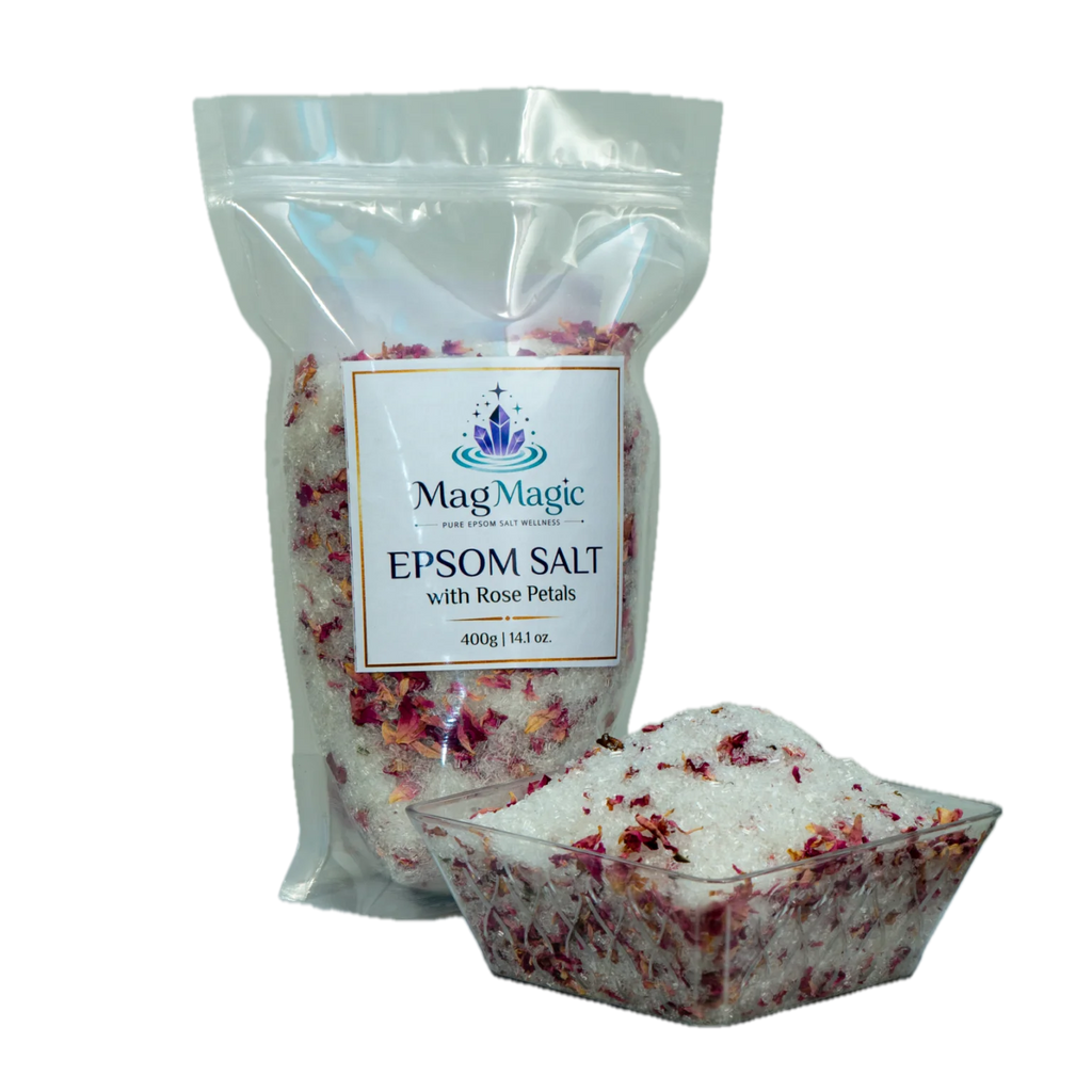 Epsom Salt With Rose Petals
