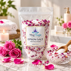 Epsom Salt With Rose Petals