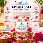 Epsom Salt With Rose Petals