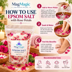 Epsom Salt With Rose Petals