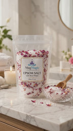 Epsom Salt With Rose Petals