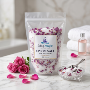 MagMagic Pure Epsom Salt with Rose Petals - 400g